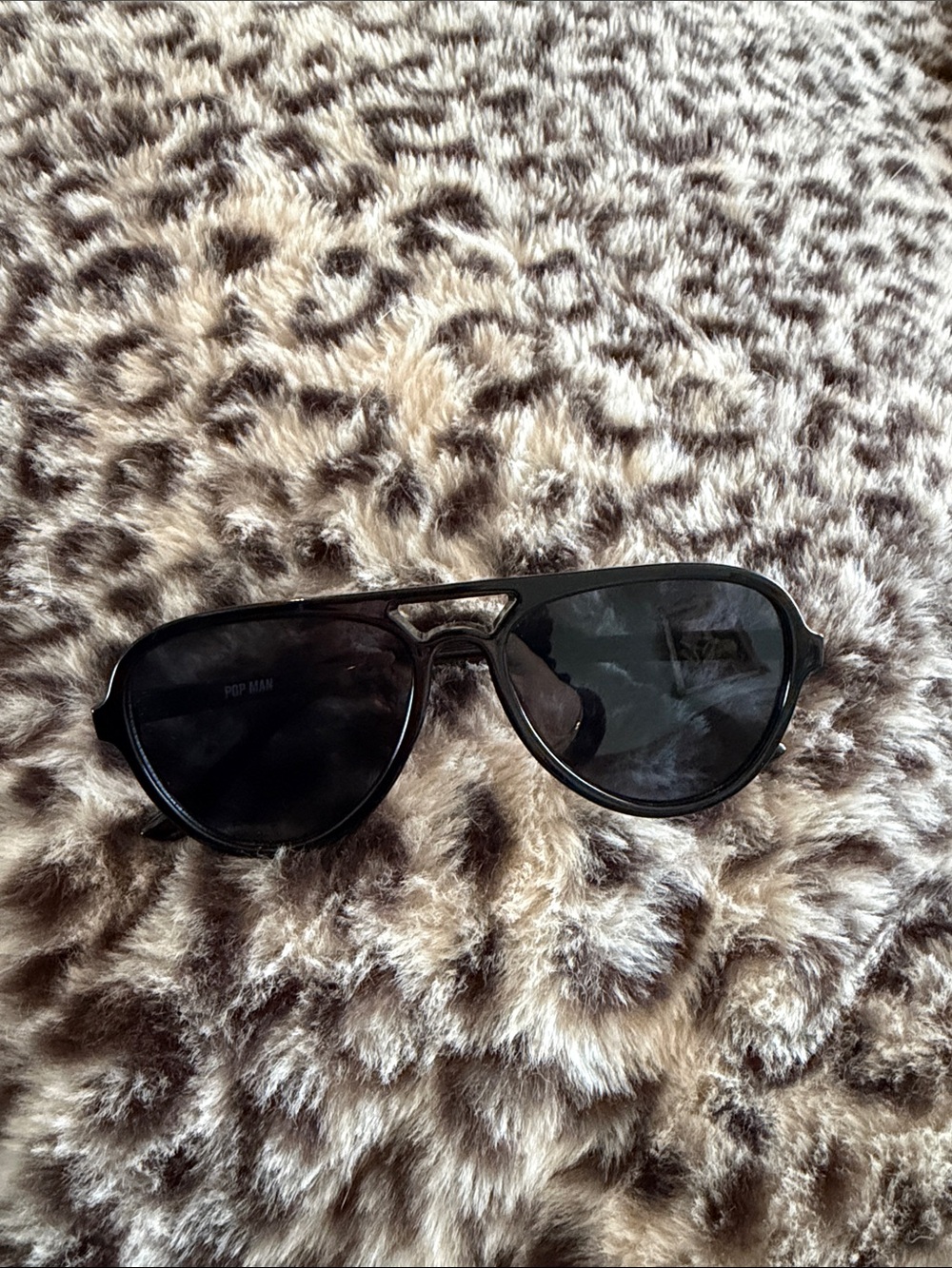 Aviator-Style Black Sunglasses